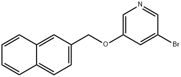 3-((naphthalen-6-yl)methoxy)-5-bromopyridine 结构式