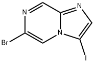 6-溴-3-碘咪唑并[1,2-A]吡嗪 结构式