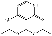 6-氨基-5-(二乙氧基甲基)嘧啶-4(3H)-酮 结构式
