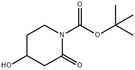 1-BOC-4-羟基哌啶-2-酮 结构式