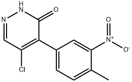 5-氯-4-(4-甲基-3-硝基苯基)哒嗪-3(2H)-酮 结构式
