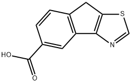 8H-茚并[1,2-D]噻唑-5-羧酸 结构式