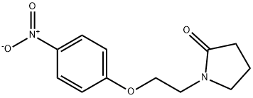 1-(2-(4-硝基苯氧基)乙基)吡咯烷-2-酮 结构式