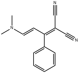 2-[(E)-3-(Dimethylamino)-1-phenylprop-2-enylidene]propanedinitrile 结构式