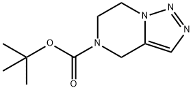 6,7-二氢-[1,2,3]三唑并(1,5-A)吡嗪-5(4H)-甲酸叔丁酯 结构式