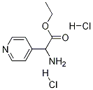 2-氨基-2-(4-吡啶基)乙酸乙酯双盐酸盐 结构式