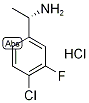 (S)-1-(4-氯-3-氟苯基)乙-1-胺盐酸盐 结构式