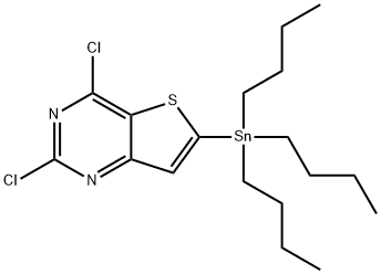 2,4-二氯-6-(三丁基锡基)噻吩并[3,2-D]嘧啶 结构式