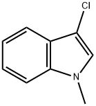 3-氯-1-甲基-1H-吲哚 结构式