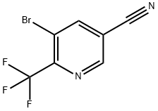 3-Pyridinecarbonitrile, 5-bromo-6-(trifluoromethyl)- 结构式