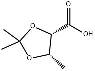 1,3-Dioxolane-4-carboxylicacid,2,2,5-trimethyl-,(4S-cis)-(9CI) 结构式