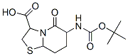 2-oxo-3-tert-butyloxycarbonylamino-7-thia-1-azabicyclo(4.3.0)nonane-9-carboxylic acid 结构式