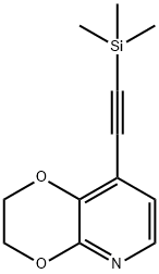8-((三甲基甲硅烷基)乙炔基)-2,3-二氢-[1,4]二噁英[2,3-B]吡啶 结构式