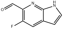 5-FLUORO-1H-PYRROLO[2,3-B]PYRIDINE-6-CARBALDEHYDE 结构式