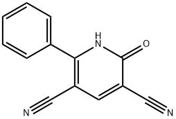 3,5-Dicyano-2-hydroxy-6-phenylpyridine 结构式