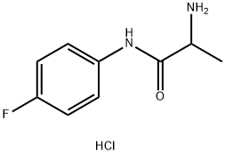 2-Amino-N-(4-fluorophenyl)propanamidehydrochloride 结构式