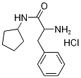 2-Amino-N-cyclopentyl-3-phenylpropanamidehydrochloride 结构式