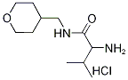 2-Amino-3-methyl-N-(tetrahydro-2H-pyran-4-ylmethyl)butanamide hydrochloride 结构式