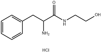 2-Amino-N-(2-hydroxyethyl)-3-phenylpropanamidehydrochloride 结构式