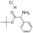 BENZENEACETIC ACID, A-AMINO-, 1,1-DIMETHYLETHYL ESTER . HCL 结构式