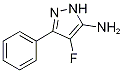 4-Fluoro-3-phenyl-1H-pyrazol-5-amine 结构式