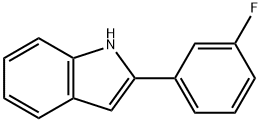 2-(3-氟苯基)吲哚 结构式