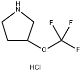 3-(三氟甲氧基)吡咯烷盐酸盐 结构式