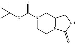 3-氧代六氢咪唑并[1,5-A]吡嗪-7(1H)-羧酸叔丁酯 结构式