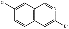 3-溴-7-氯异喹啉 结构式