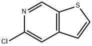 5-chlorothieno[2,3-c]pyridine 结构式