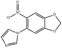 1-(6-硝基-1,3-苯并二唑-5-基)-1H-咪唑 结构式