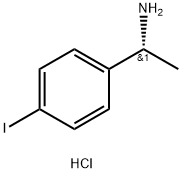 (R)-1-(4-碘苯基)乙胺盐酸盐 结构式