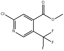 2-氯-5-三氟甲基异烟酸甲酯 结构式