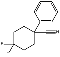 4,4-二氟-1-苯基环己烷甲腈 结构式