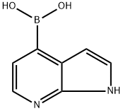 1H-吡咯[2,3-B]并吡啶-4-硼酸 结构式