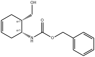 顺-6-苄氧羰基氨基-3-环己烯-1-甲醇 结构式