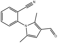 2-(3-formyl-2,5-dimethyl-1H-pyrrol-1-yl)benzonitrile 结构式
