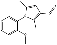 1-(2-甲氧基苯基)-2,5-二甲基-1H-吡咯-3-甲醛 结构式