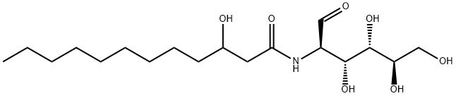 2-(3-hydroxydodecanoylamino)-2-deoxyglucose 结构式