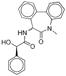 N-(6,7-Dihydro-5-methyl-6-oxo-5H-dibenz[b,d]azepin-7-yl)-(αR)-hydroxy-benzeneacetamide 结构式