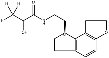 Ramelteon Metabolite M-II-d3  (mixture of R and S at the hydroxy position) 结构式