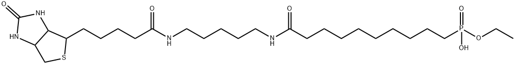 10-Ethoxyphosphinyl-N-biotinamidopentyldecanamide 结构式