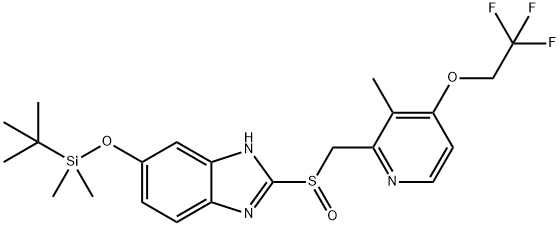 5-O-tert-Butyldimethylsilyl 5-Hydroxy Lansoprazole 结构式