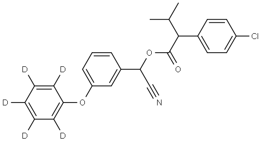 氰戊菊酯-D5 结构式
