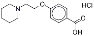 4-[2-(1-PIPERIDINYL)ETHOXY-D4]BENZOIC ACID, HYDROCHLORIDE SALT 结构式