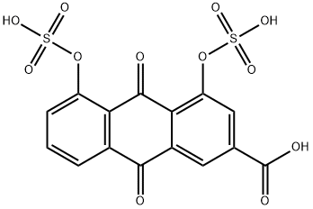 Rhein Disulfate 结构式