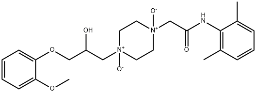 雷诺拉嗪BIS(N氧化物) 结构式