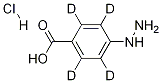 4-Hydrazinobenzoic Acid-d4 Hydrochloride 结构式