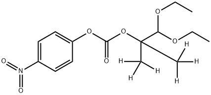 2-(1,1-Diethoxy-2-methyl)propyl 4’-Nitrophenyl Carbonate-d6 结构式