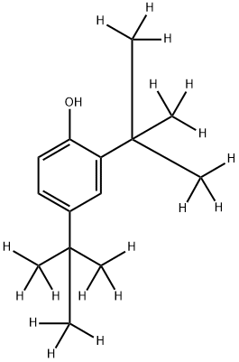 2,4-Di-tert-butylphenol-d18 结构式